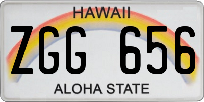 HI license plate ZGG656