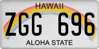 HI license plate ZGG696