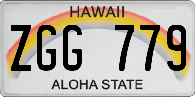 HI license plate ZGG779