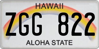 HI license plate ZGG822