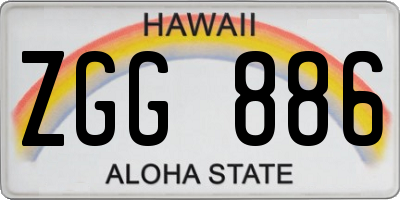 HI license plate ZGG886