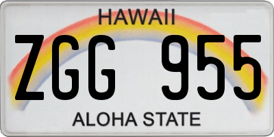 HI license plate ZGG955