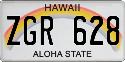 HI license plate ZGR628