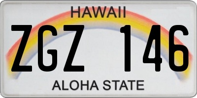 HI license plate ZGZ146
