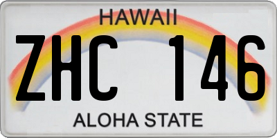 HI license plate ZHC146