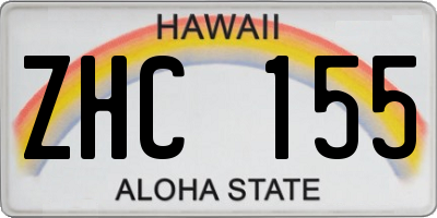 HI license plate ZHC155