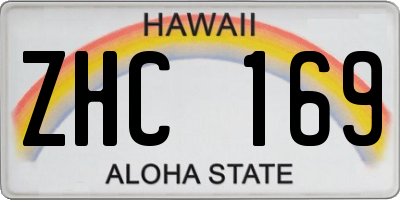 HI license plate ZHC169