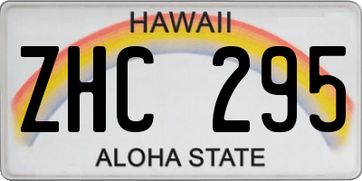 HI license plate ZHC295