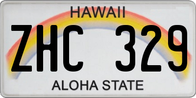 HI license plate ZHC329