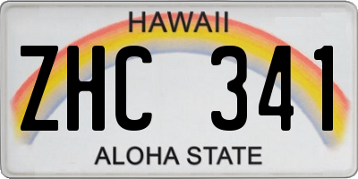 HI license plate ZHC341