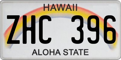 HI license plate ZHC396