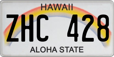 HI license plate ZHC428