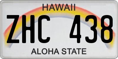 HI license plate ZHC438