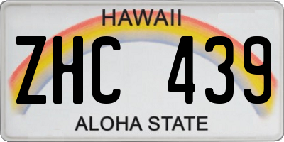 HI license plate ZHC439