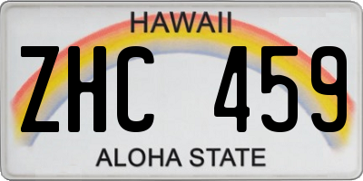 HI license plate ZHC459