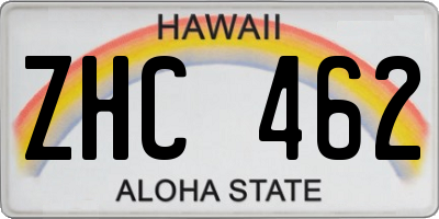 HI license plate ZHC462