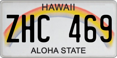 HI license plate ZHC469