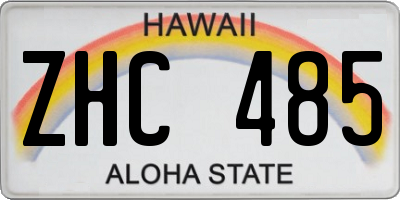 HI license plate ZHC485