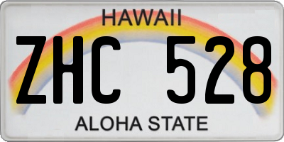 HI license plate ZHC528
