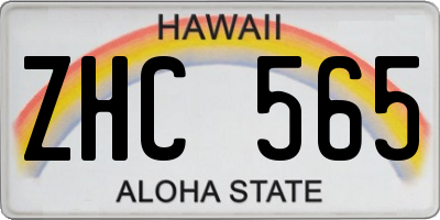 HI license plate ZHC565