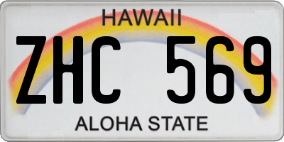 HI license plate ZHC569
