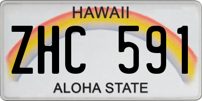 HI license plate ZHC591