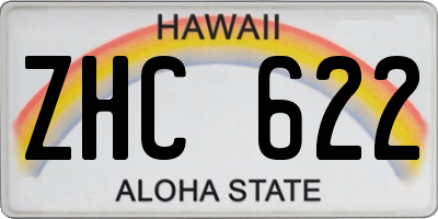 HI license plate ZHC622