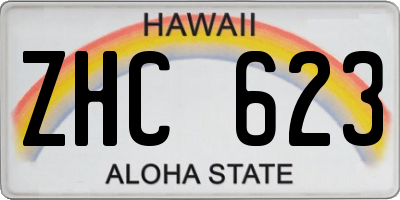 HI license plate ZHC623
