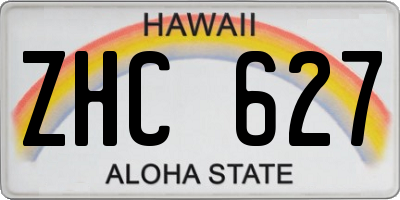 HI license plate ZHC627