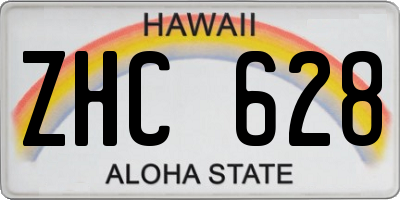 HI license plate ZHC628