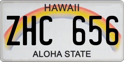 HI license plate ZHC656