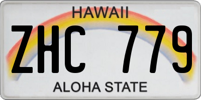 HI license plate ZHC779