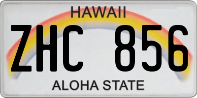 HI license plate ZHC856