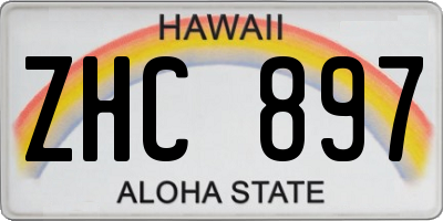 HI license plate ZHC897