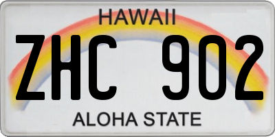 HI license plate ZHC902