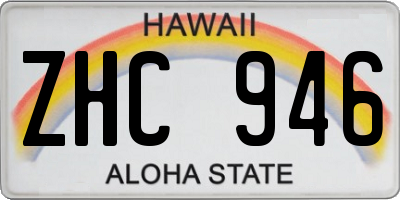 HI license plate ZHC946