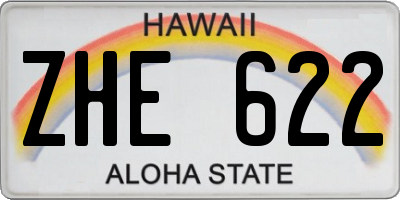 HI license plate ZHE622