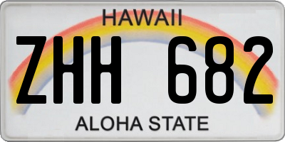 HI license plate ZHH682
