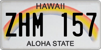 HI license plate ZHM157