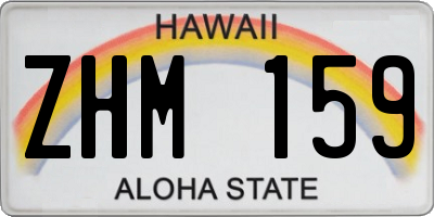 HI license plate ZHM159