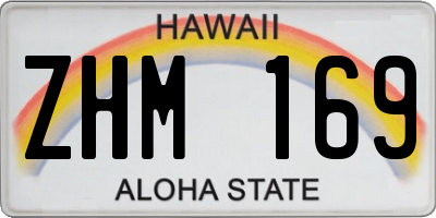 HI license plate ZHM169
