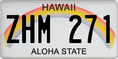 HI license plate ZHM271