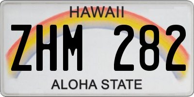 HI license plate ZHM282