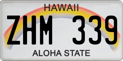 HI license plate ZHM339