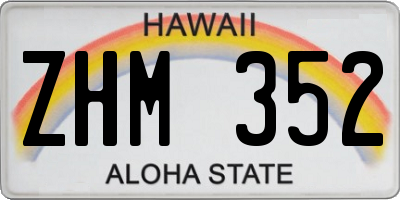 HI license plate ZHM352