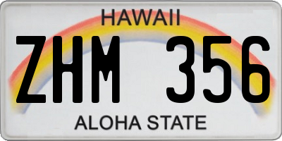 HI license plate ZHM356
