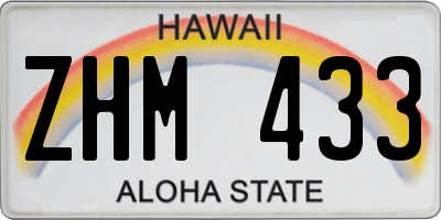 HI license plate ZHM433