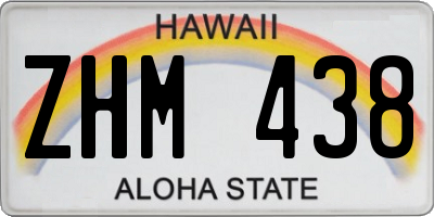 HI license plate ZHM438