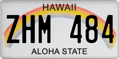 HI license plate ZHM484