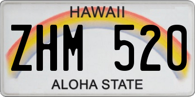 HI license plate ZHM520
